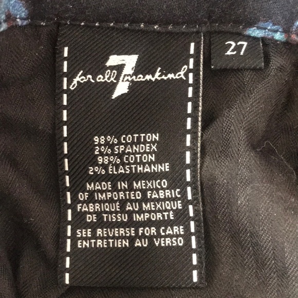 EUC Seven for all Mankind black skinny jeans - Picture 5 of 5